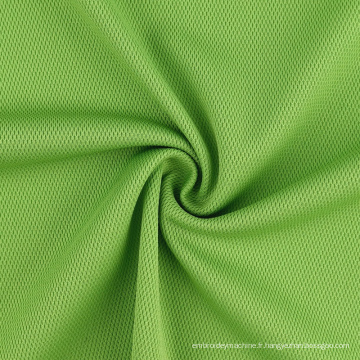 Tissu de maille à echalet à tricoter polyester à 100% recyclé